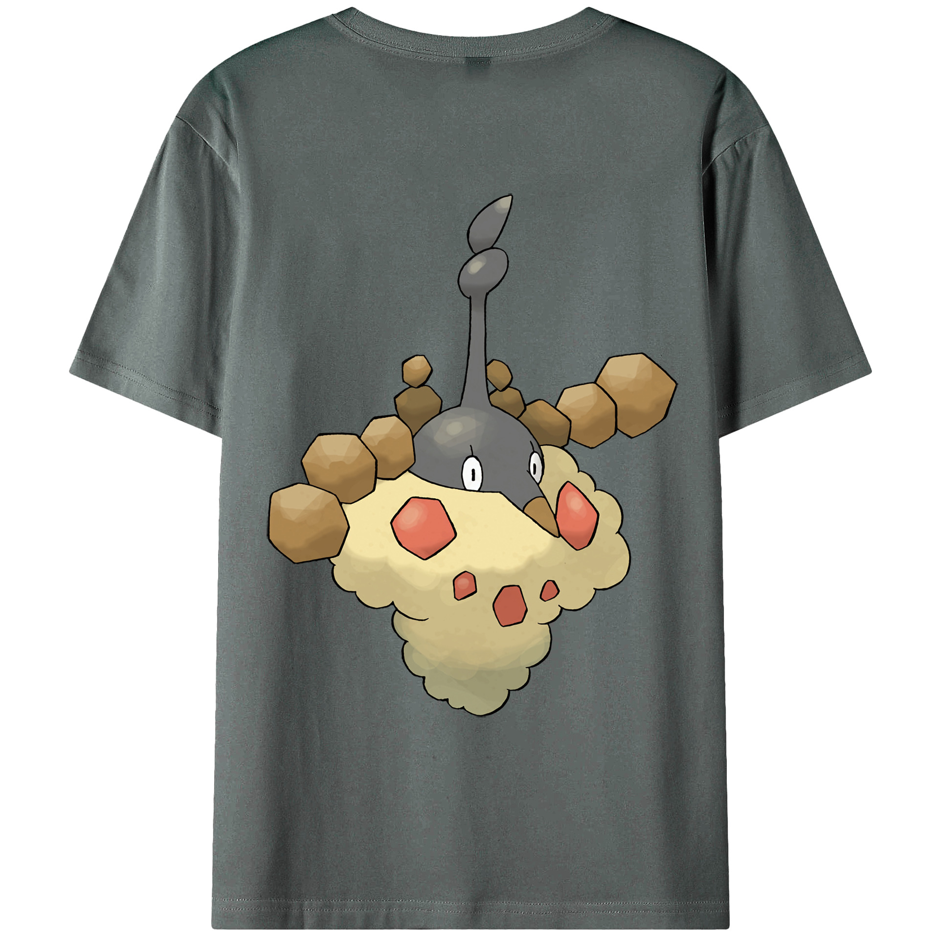 （画像用） ポケットモンスター Pokémon 綿100％ メンズ半袖Tシャツ（バックプリント） 通気性